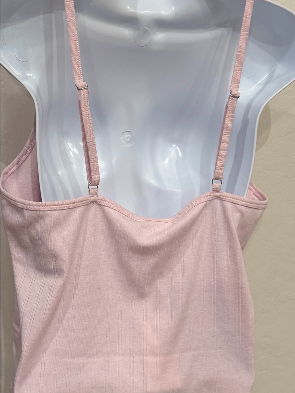 Good American Light Pink Ribbed Tank Top - Picture 3 of 5